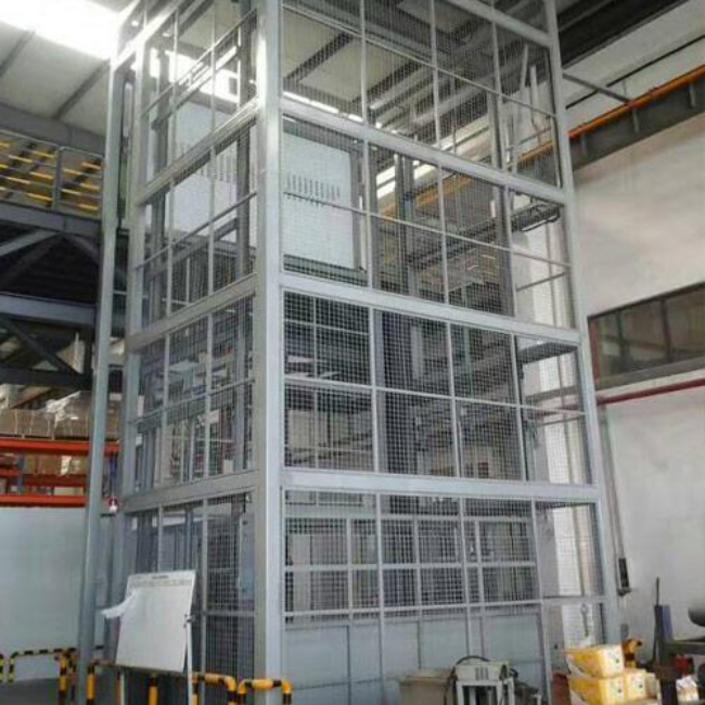 昆玉导轨式升降平台货梯